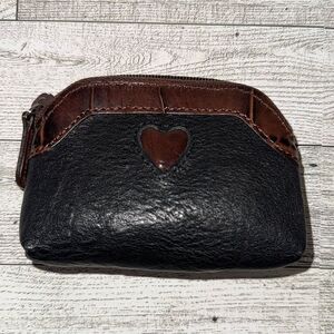 Brighton Black & Brown Zip Pouch